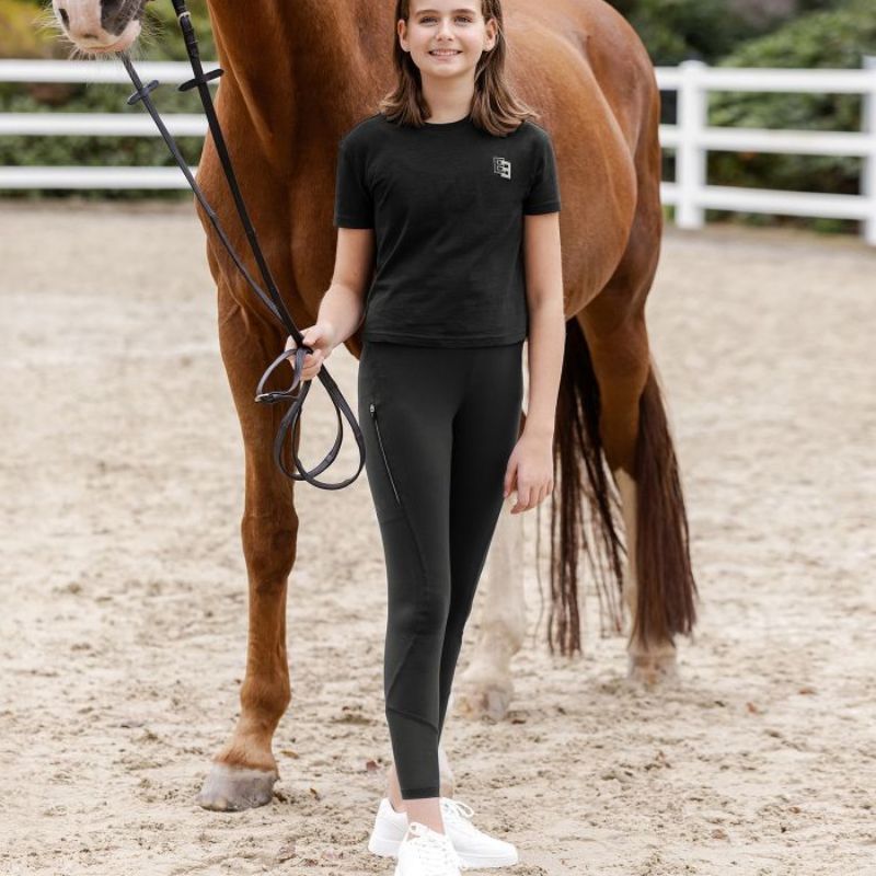 Legging équitation femme Pia Elt noir - Le Paturon