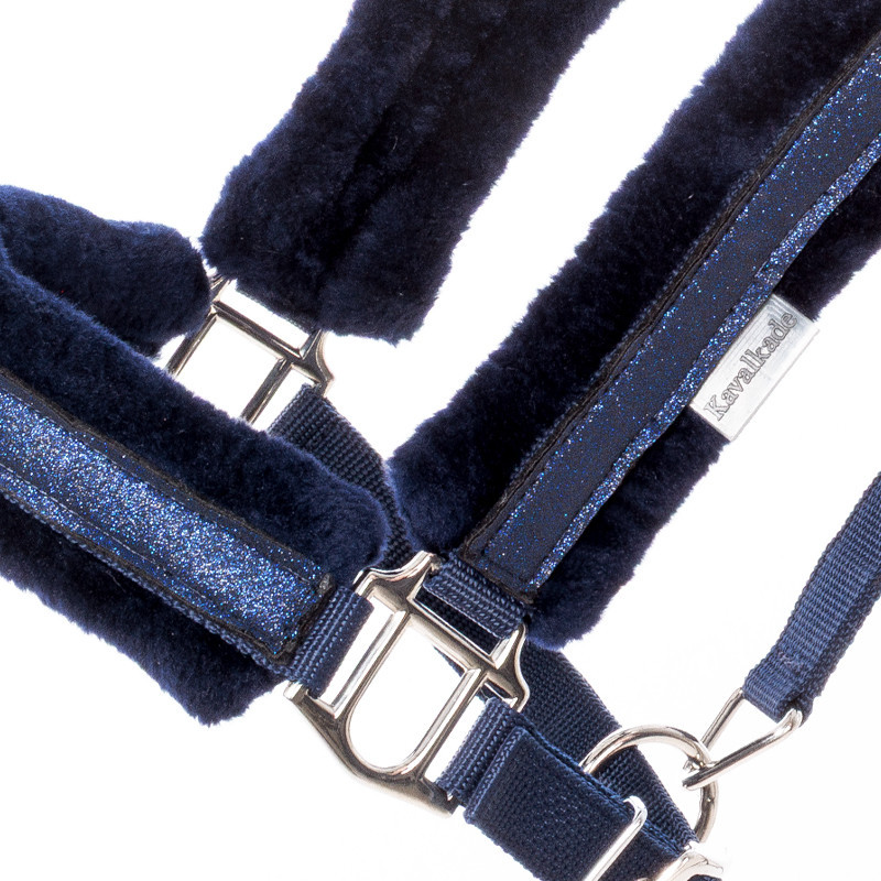 Licol nylon cheval paillettes mouton synthétique Star Kavalkade