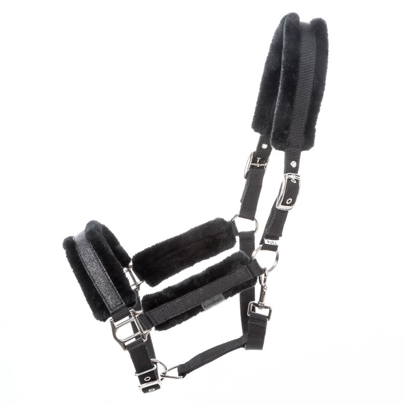 Licol nylon cheval paillettes mouton synthétique Star Kavalkade
