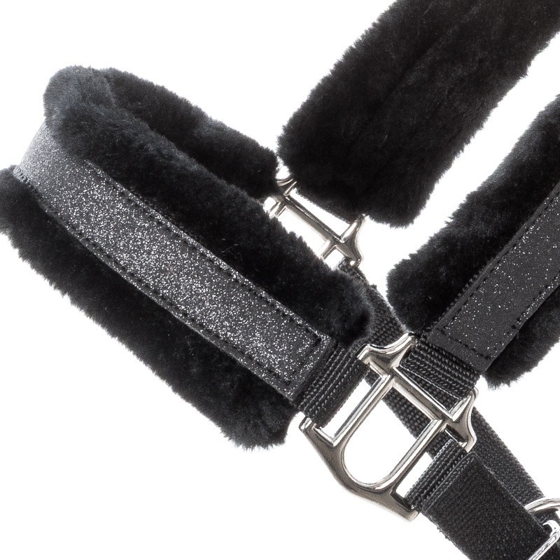 Licol nylon cheval paillettes mouton synthétique Star Kavalkade