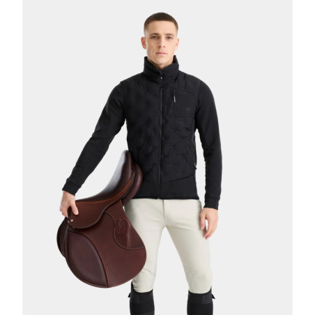 Veste équitation Homme hybride Pulse Horse Pilot noir - Le Paturon