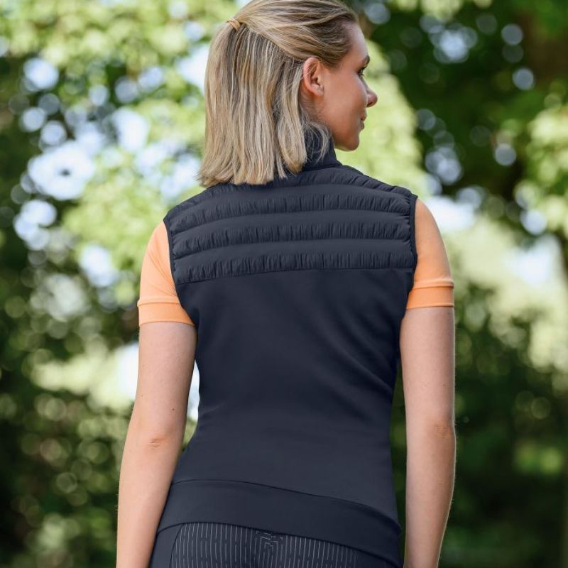Gilet sans manches équitation femme Seattle Elt bleu profond - Le Paturon