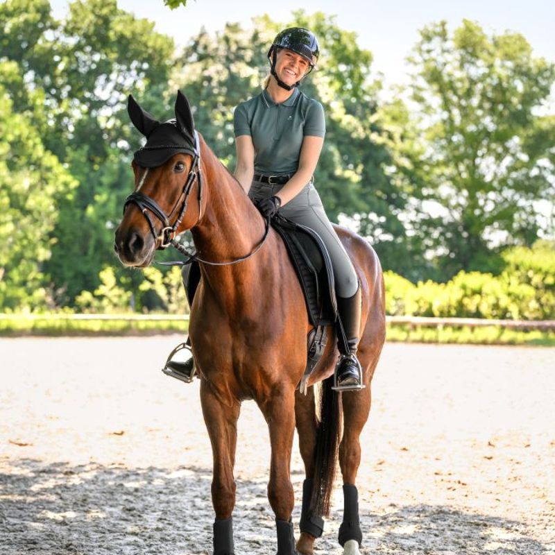 Bonnet anti-mouche cheval Performance Waldhausen noir - Le Paturon
