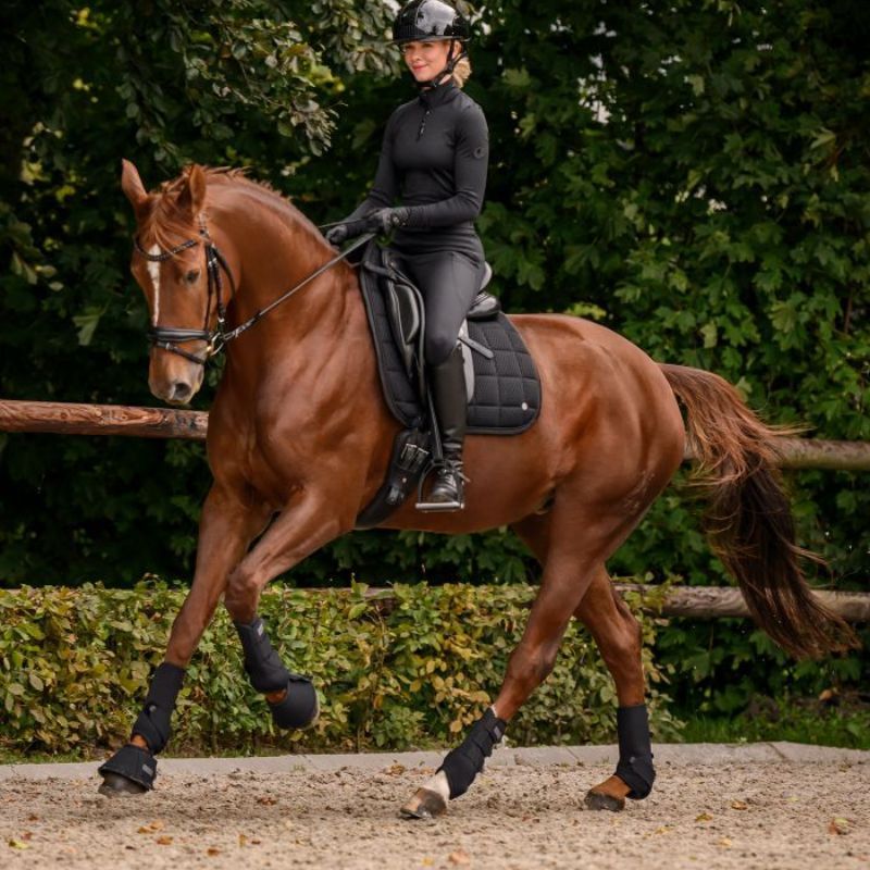Guêtres cheval respirantes Air Performance Waldhausen noir - Le Paturon