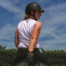 Débardeur équitation femme technique Mesh Ara Aravolte blanc