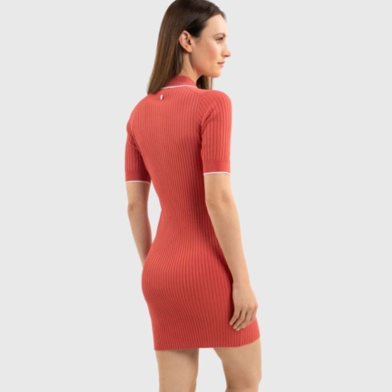 Robe pull Brigitte Harcour pamplemousse - Le Paturon