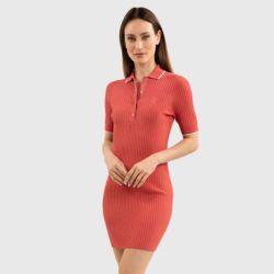 Robe pull Brigitte Harcour pamplemousse - Le Paturon