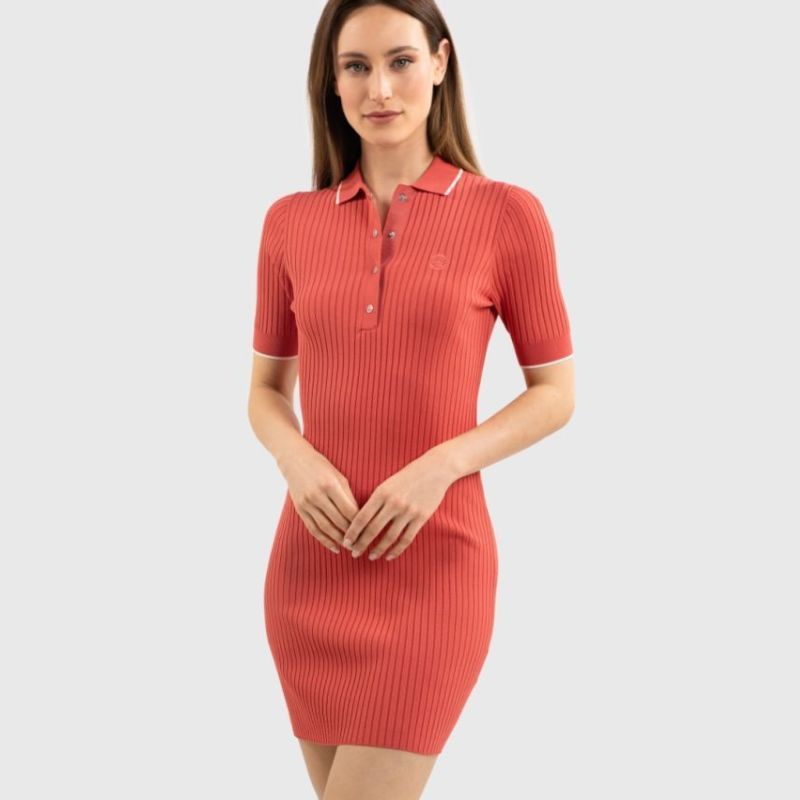 Robe pull Brigitte Harcour pamplemousse - Le Paturon