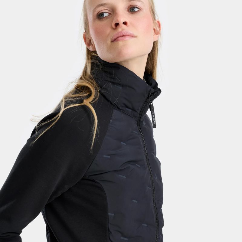 Veste équitation Femme hybride Pulse Horse Pilot noir - Le Paturon