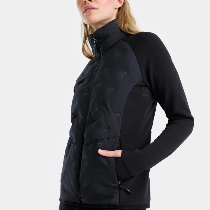 Veste équitation Femme hybride Pulse Horse Pilot noir - Le Paturon