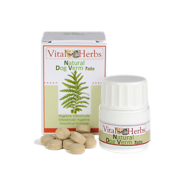 1 Natural Dog Verm Chat Chien ,Vital Herbs,Santé chat et chien