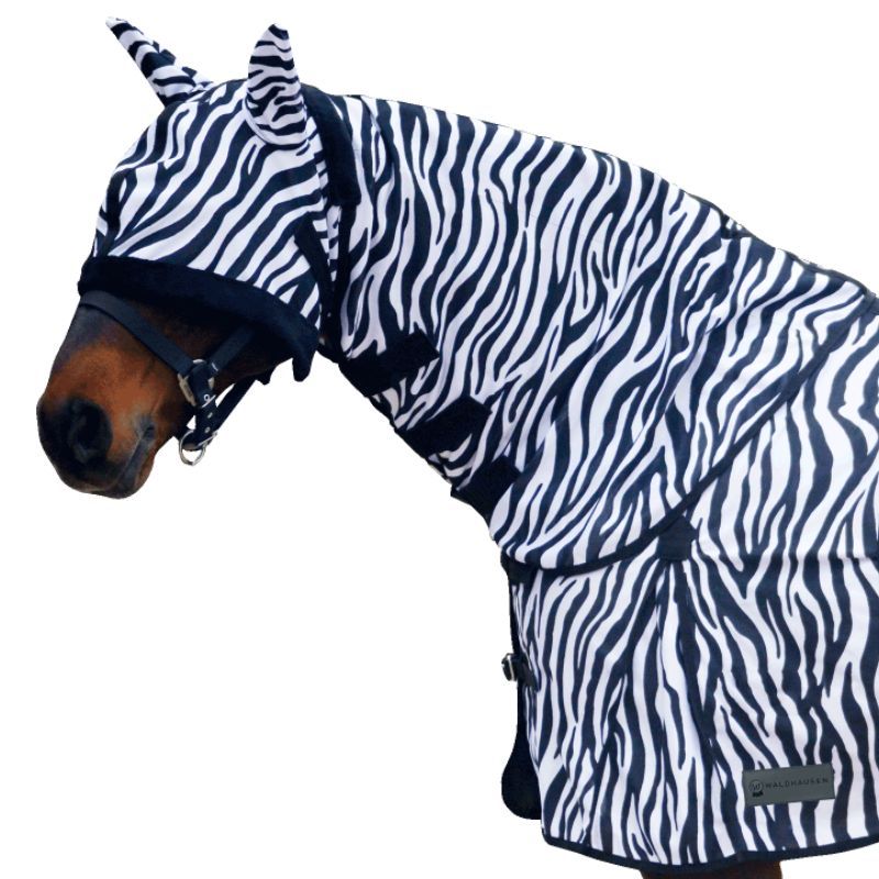 Couvre cou anti mouche cheval Zebra Waldhausen - Le Paturon