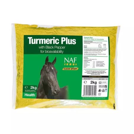 Curcuma cheval en poudre 2 kg Naf - Le Paturon