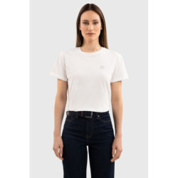 Tee-shirt équitation Femme Hydra Harcour blanc