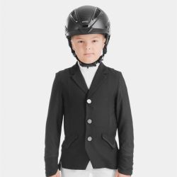 Veste concours équitation garçon Aeromesh Horse Pilot noir