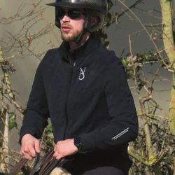 Veste équitation homme technique MerinoShield Aravolte noir