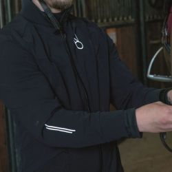Veste équitation homme technique MerinoShield Aravolte noir