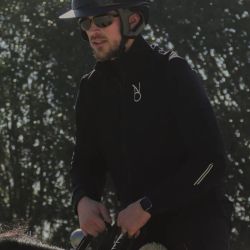 Veste équitation homme technique MerinoShield Aravolte noir