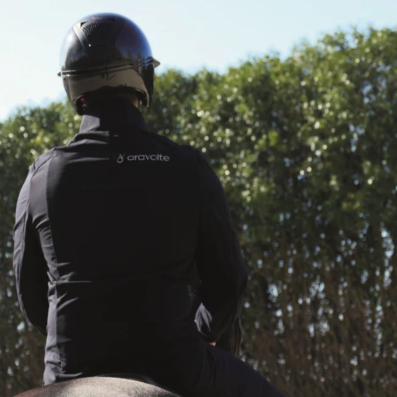 Veste équitation homme technique MerinoShield Aravolte noir