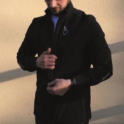 Veste équitation homme technique MerinoShield Aravolte noir