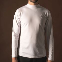 Polo équitation homme technique manches longues mesh Ara Aravolte blanc