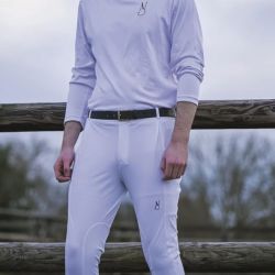 Pantalon concours équitation homme Physio Ara Aravolte blanc