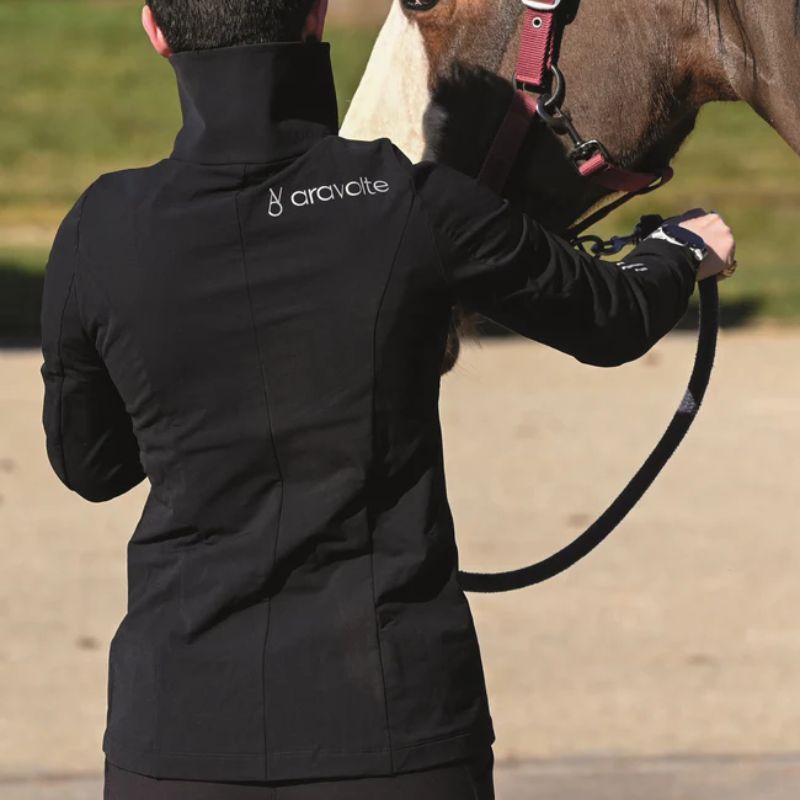 Veste équitation femme Technique MerinoShield Aravolte noir