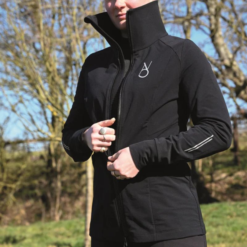 Veste équitation femme Technique MerinoShield Aravolte noir