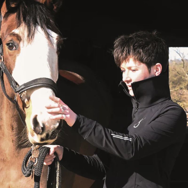 Veste équitation femme Technique MerinoShield Aravolte noir