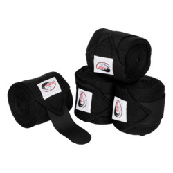 Bandes de repos cheval Umbria lot de 4 noir