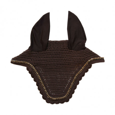 Bonnet cheval Wellington Stone Pearl Kentucky Horsewear chocolat - Le Paturon