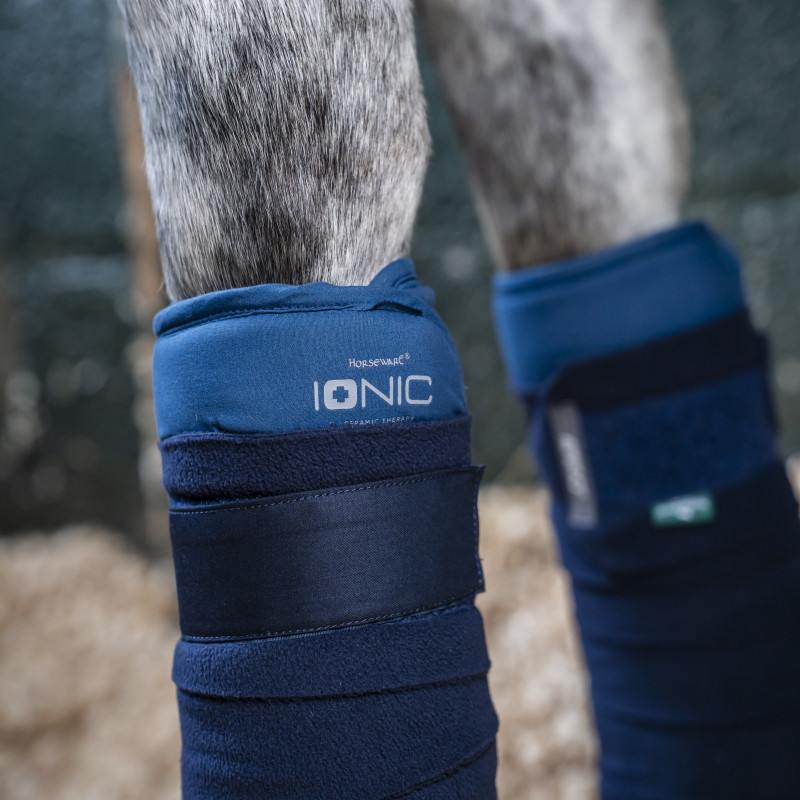 Sous-bandes cheval thérapeutiques Ionic Horseware bleu