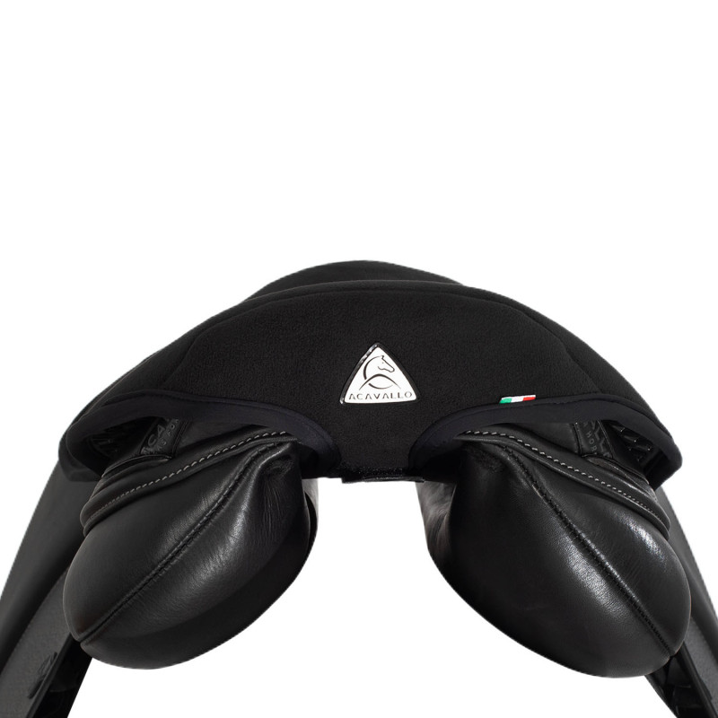 Dessus de selle cheval gel Acavallo Dri Lex Ortho Pubis noir