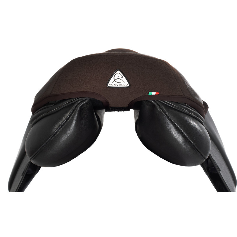 Dessus de selle cheval gel Acavallo Dri Lex 10mm marron