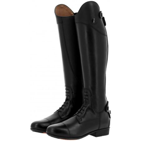 Bottes équitation à lacets cuir New Primera noir