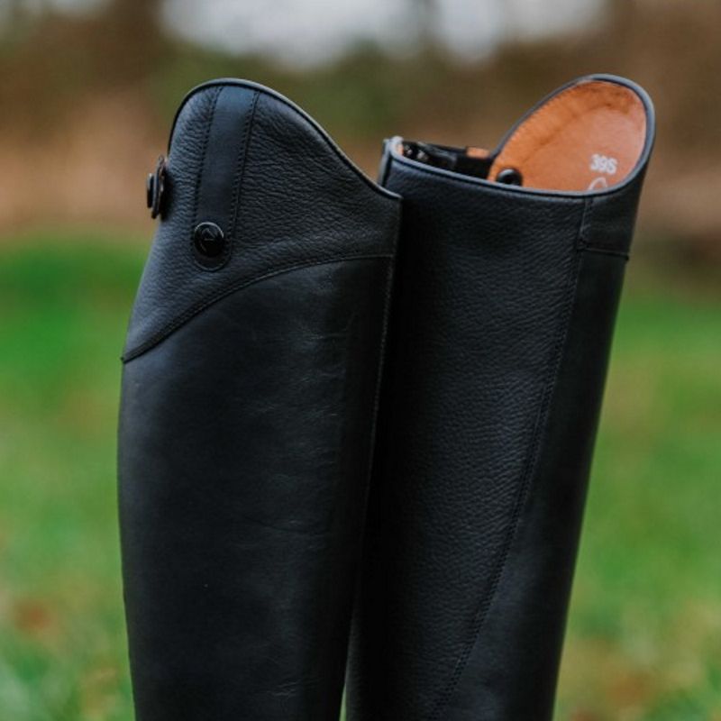 Bottes équitation à lacets cuir New Primera noir