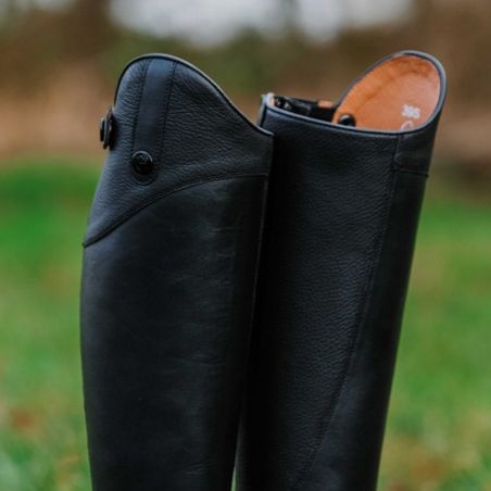 Bottes équitation à lacets cuir New Primera noir