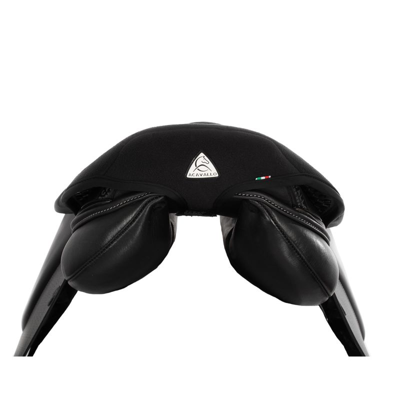 Dessus de selle cheval gel Acavallo Dri Lex Ortho Coccyx noir