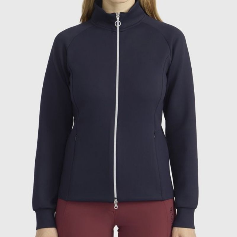 Sweat technique équitation femme Clotilde Harcour marine