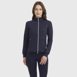 Sweat technique équitation femme Clotilde Harcour marine