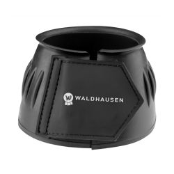 Cloches cheval caoutchouc véritable Velcro Waldhausen noir