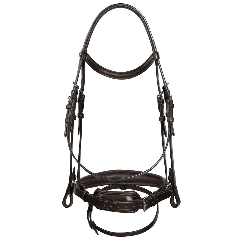 Bridon cheval cuir Soft Anatomic Harry's Horse marron