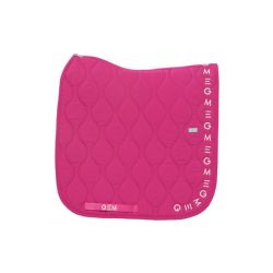 Tapis cheval Essentiel Dressage GEM rose magenta logo blanc