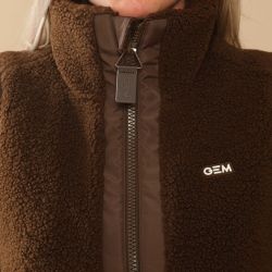 Gilet équitation femme sans manches Charlie GEM chocolat