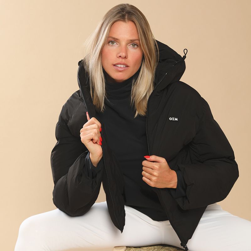 Doudoune équitation femme Royale GEM noir