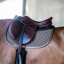 Tapis de selle cheval Atlas Obstacle GEM brownie