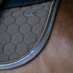 Tapis de selle cheval Atlas Obstacle GEM brownie