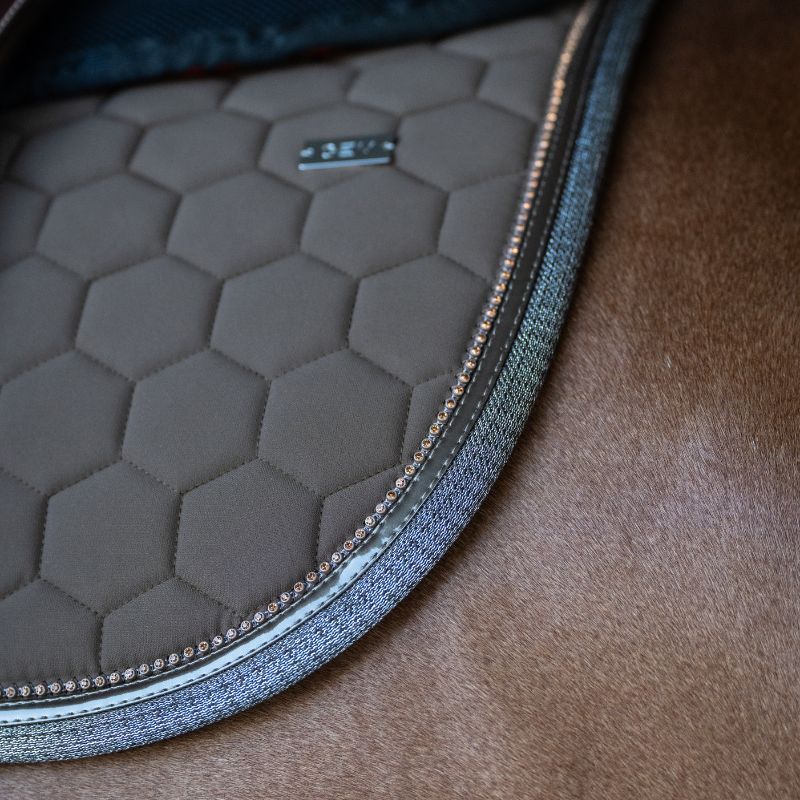 Tapis de selle cheval Atlas Obstacle GEM brownie