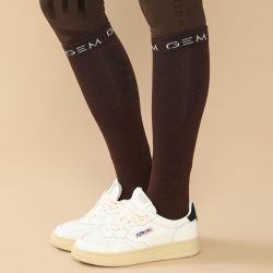 Chaussettes équitation paillettes Jelly GEM brownie
