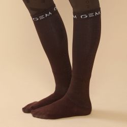 Chaussettes équitation paillettes Jelly GEM brownie